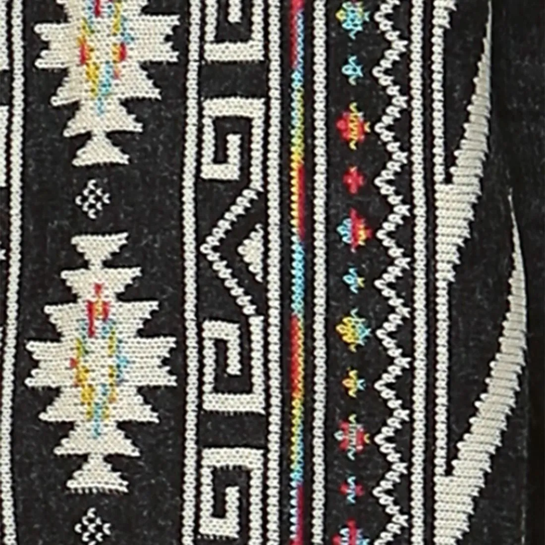 Aztec Cardigan Tribal Sweater Indian Leopard Charcoal