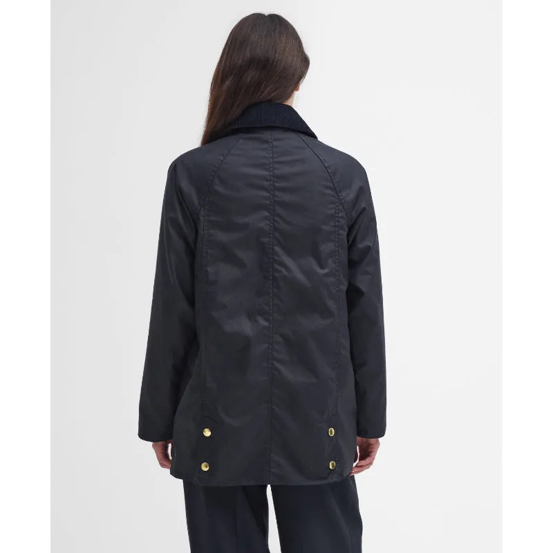 Barbour Modern Beadnell Ladies Wax Jacket - Navy/Classic