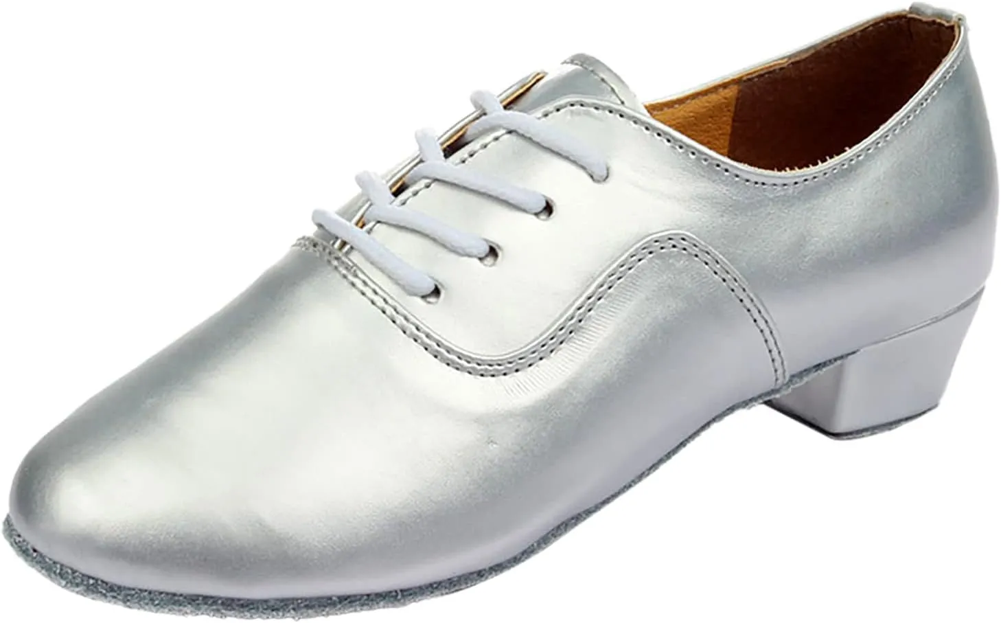 Black Casual Dress Shoes for Men Men's Solid Color Lace Up Modern Dance Shoes Dance Hall Latin Dance Shoes Mens Black Loafer Dress Shoes