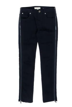 Burberry - Dark Wash Skinny Jeans w/ Side Zippers Sz 4