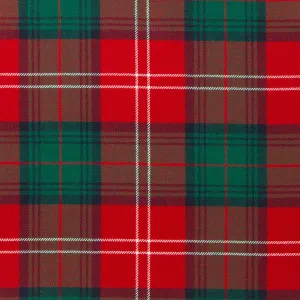 Chisholm Red Modern Autumn Weight Tartan Fabric