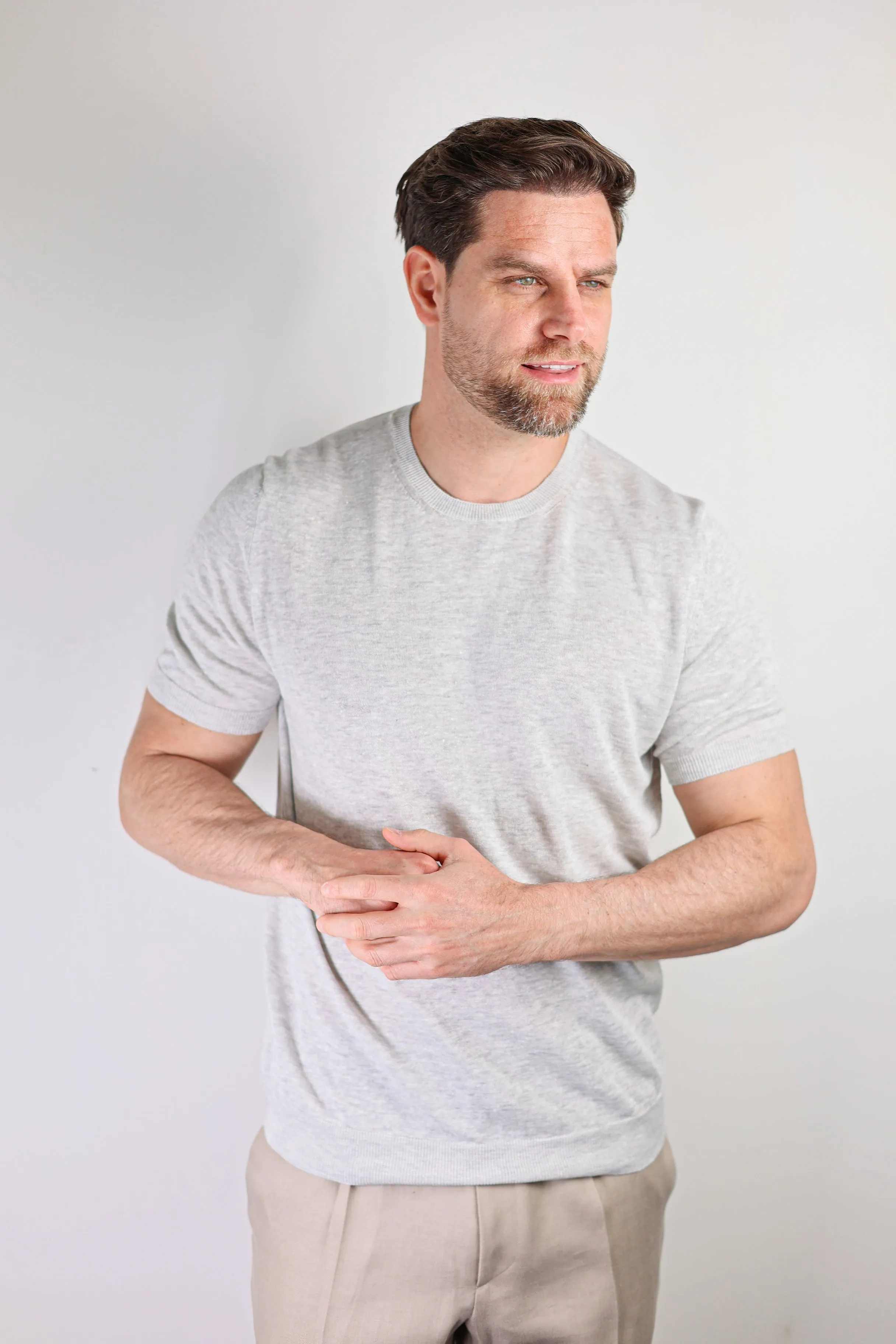Cotton Knitted T-Shirt