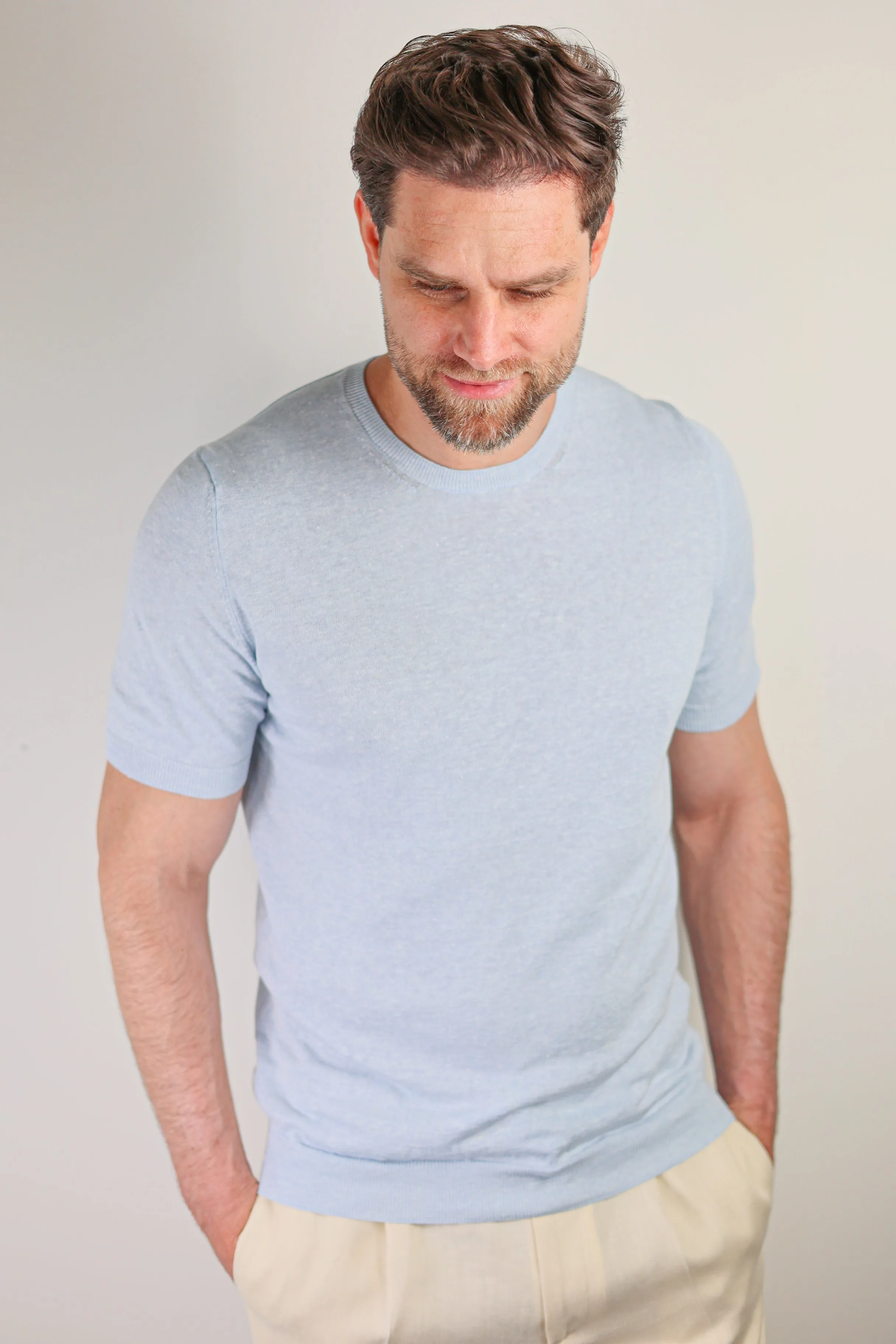 Cotton Knitted T-Shirt