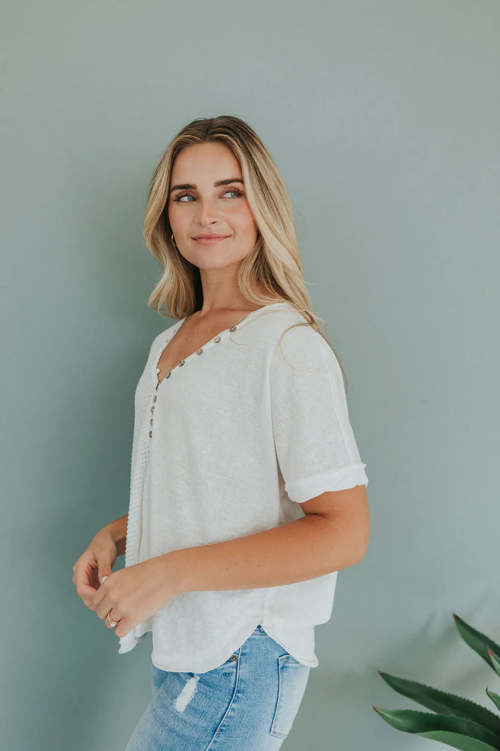 Day By Day V-Neck Tee