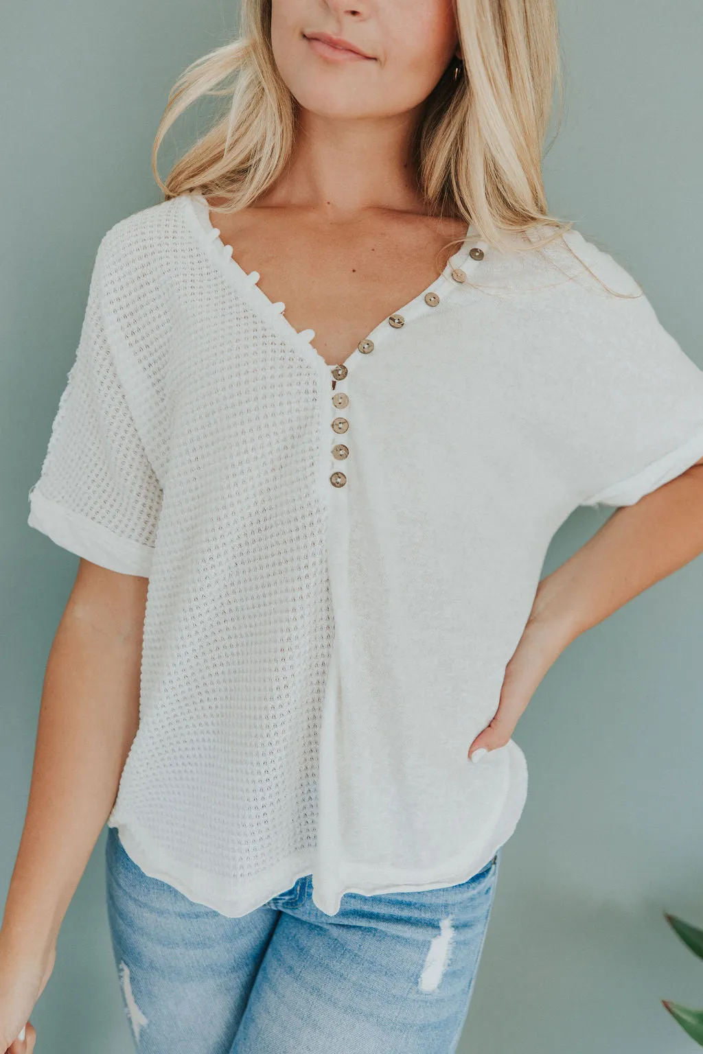 Day By Day V-Neck Tee