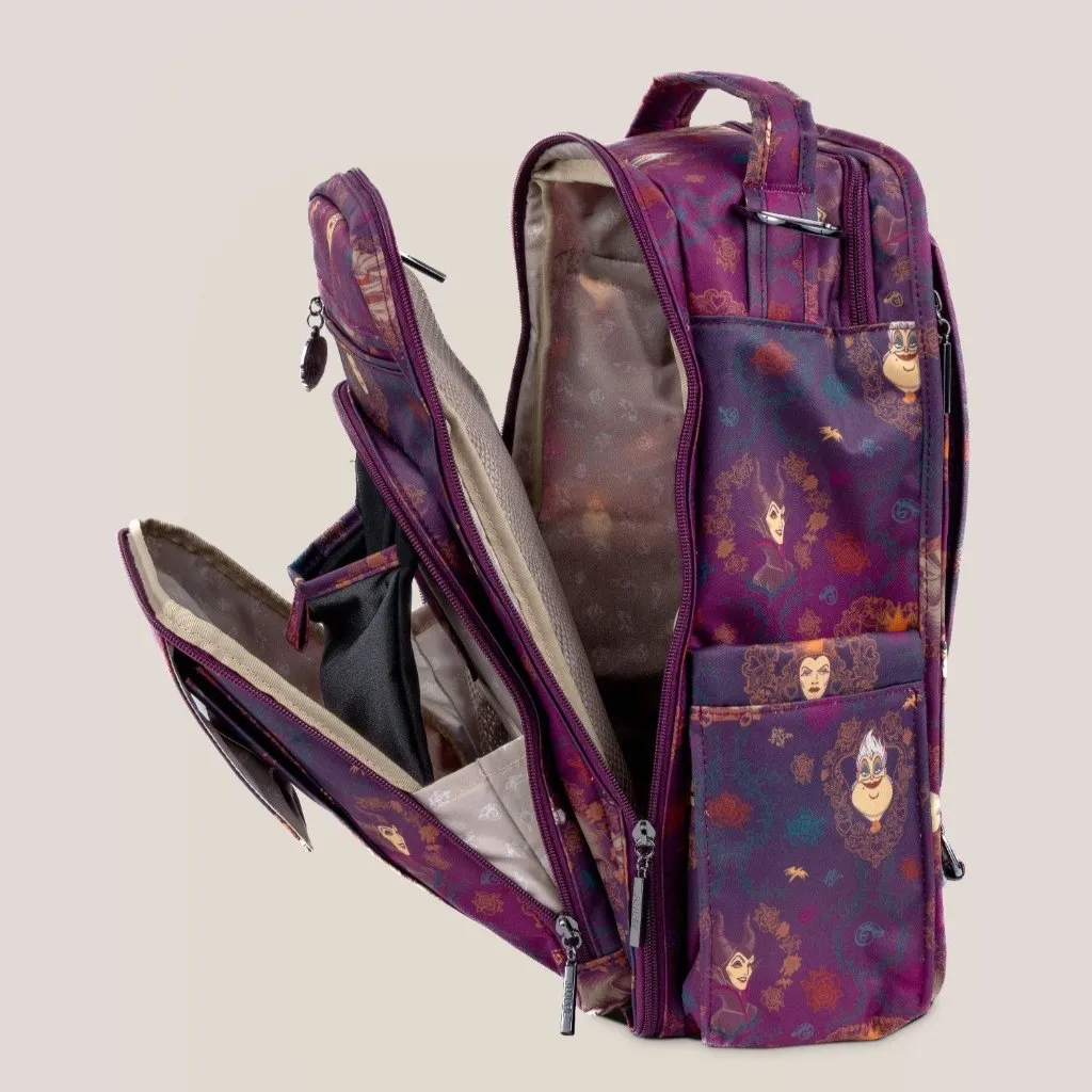 Disney Villains Be Right Back Diaper Bag Backpack - Dark Purple