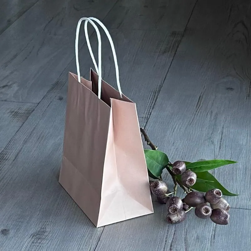 Gift Bag Small 10 Pack - Dusty Pink