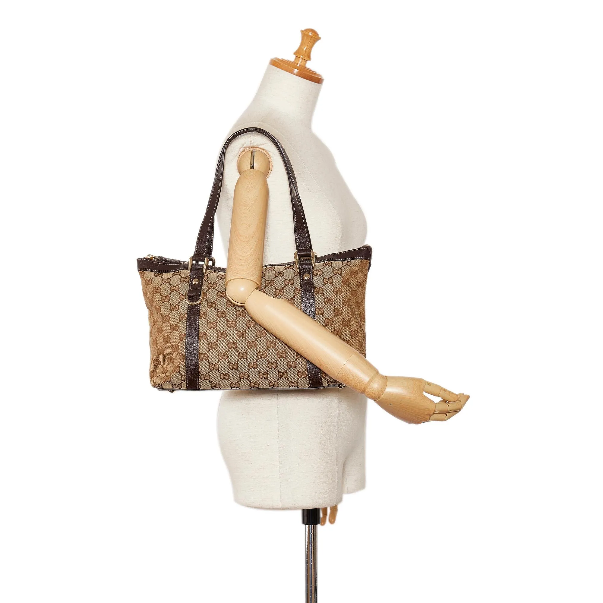 Gucci GG Canvas Abbey D-Ring Tote Bag (SHG-3CMJHZ)