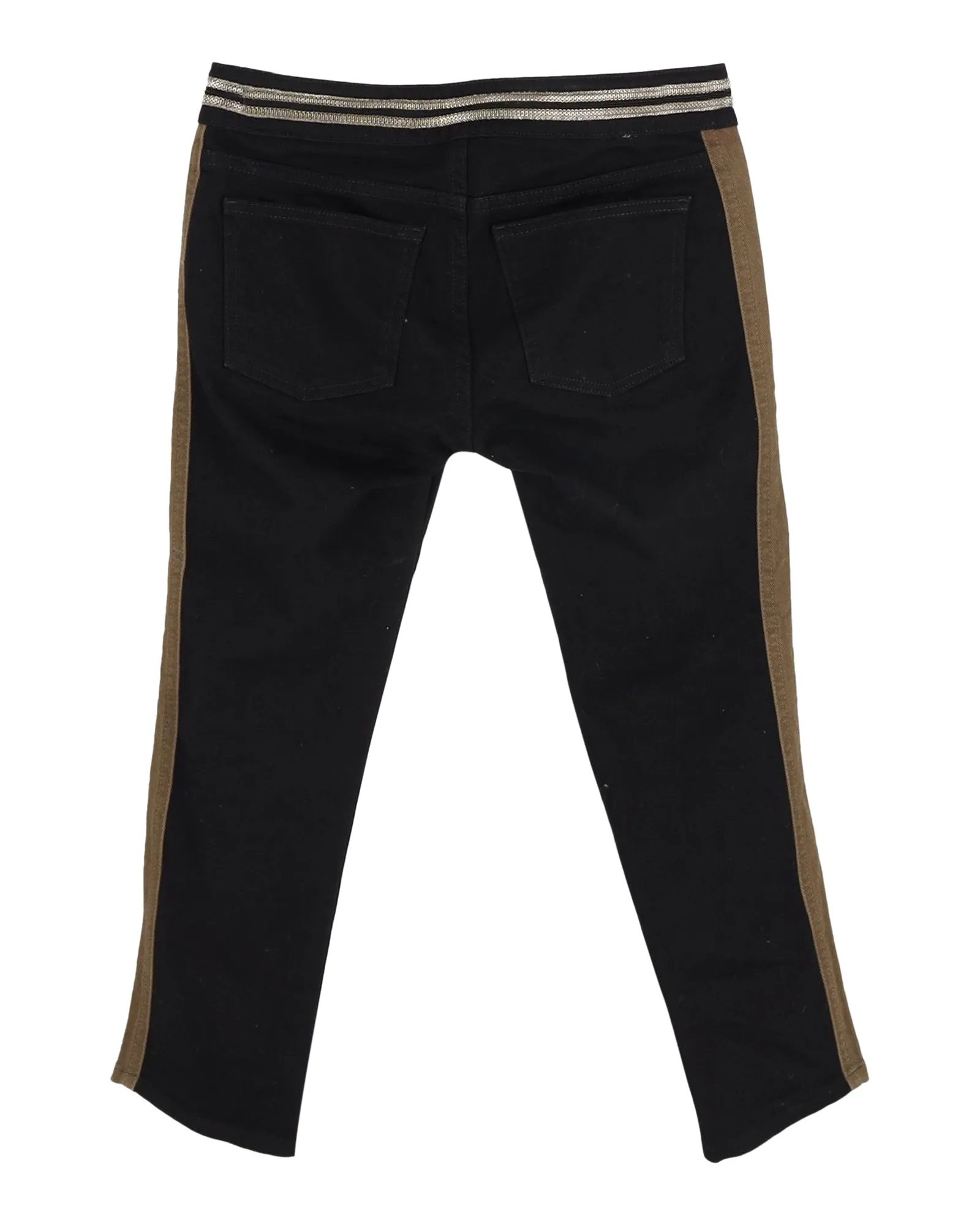 Gucci Side Stripe Jeans in Black Cotton