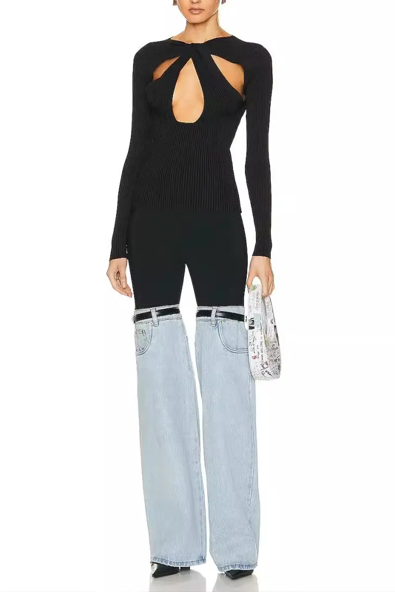 HPT1176 Urban Edge Strap Denim Pant