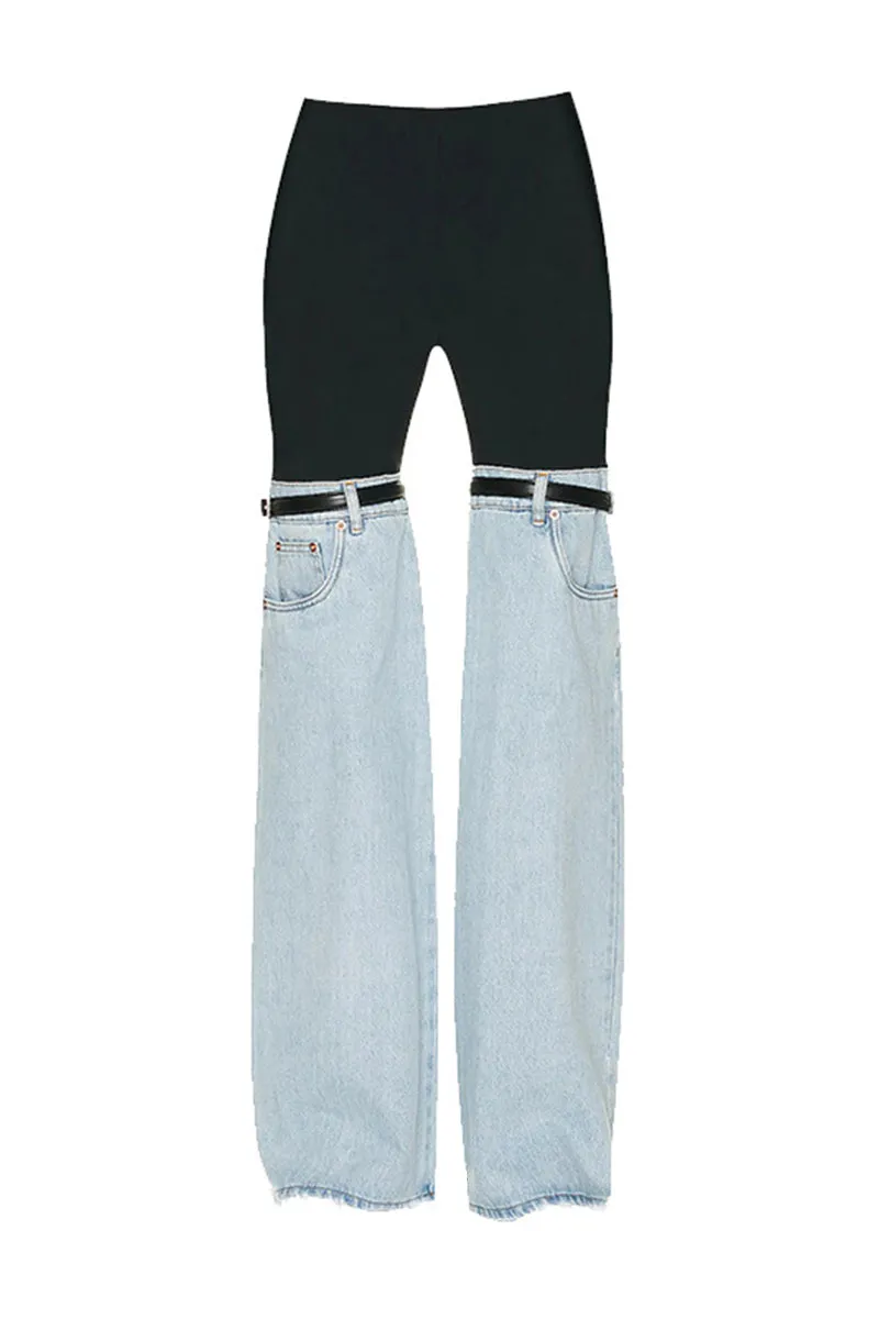 HPT1176 Urban Edge Strap Denim Pant