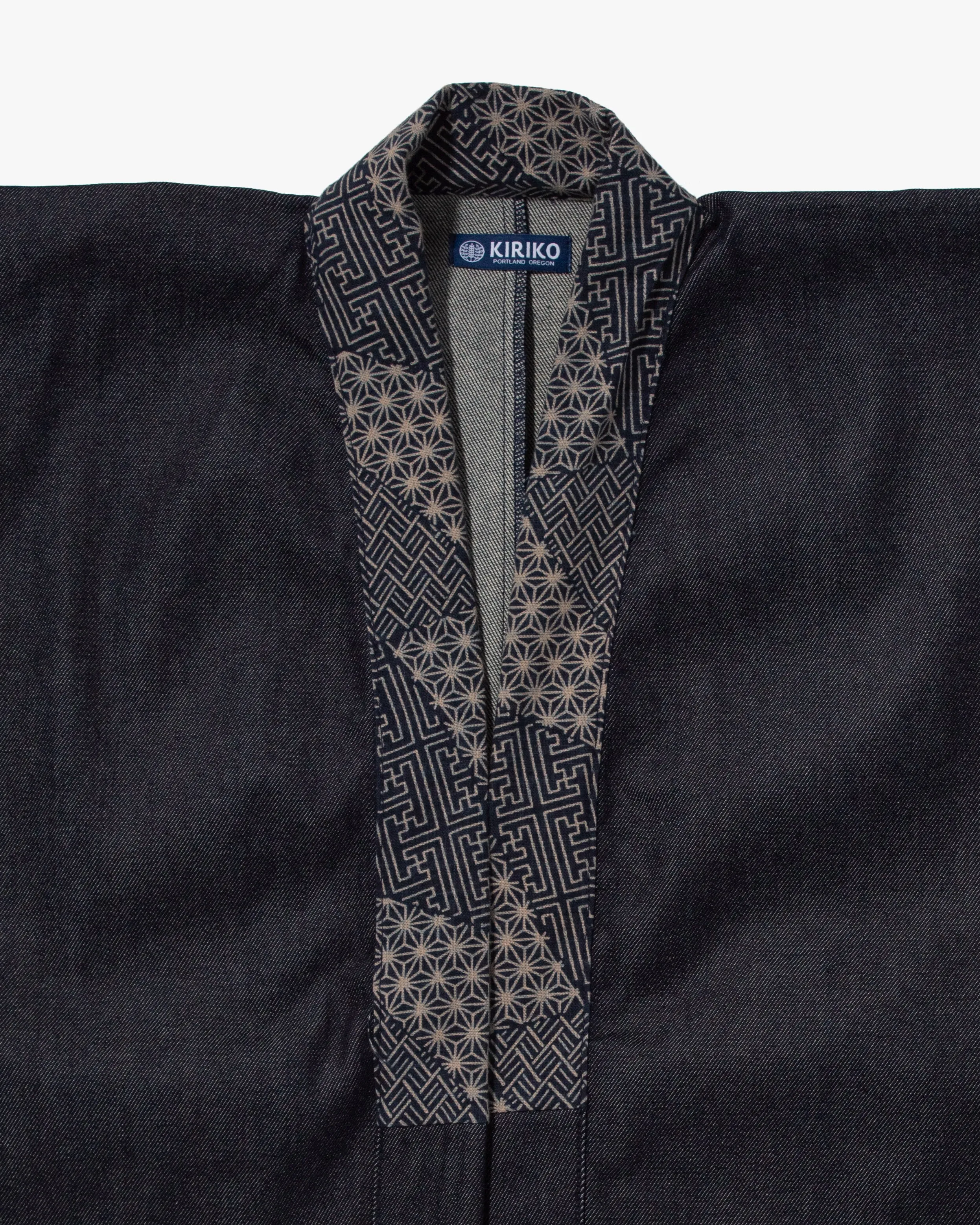 Kiriko Original Jacket, Modern Noragi, 11.4 oz. Denim, Raw, Small Multi