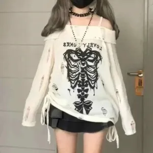 Knit Summer Sweater | Stylish Off-Shoulder Design