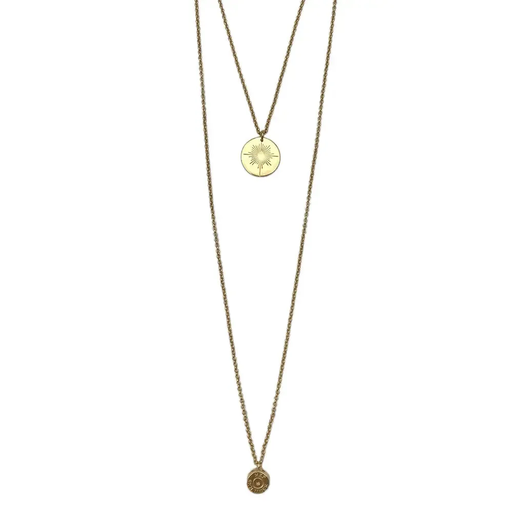 Layered North Star Bullet Necklace by SLATE   SALT