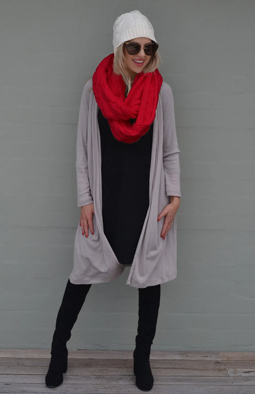Long Drape Cardigan