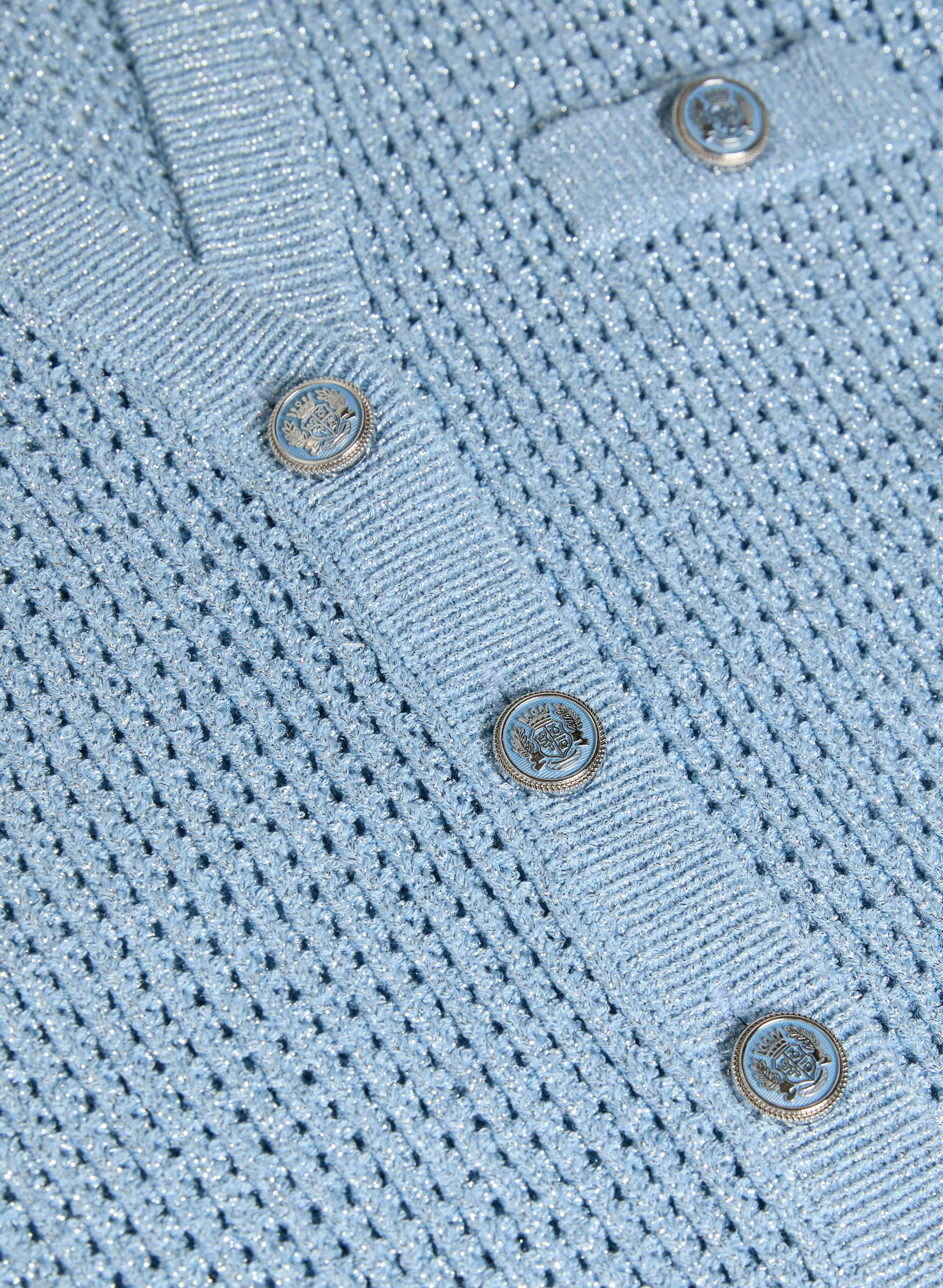Lurex Knit Cardigan