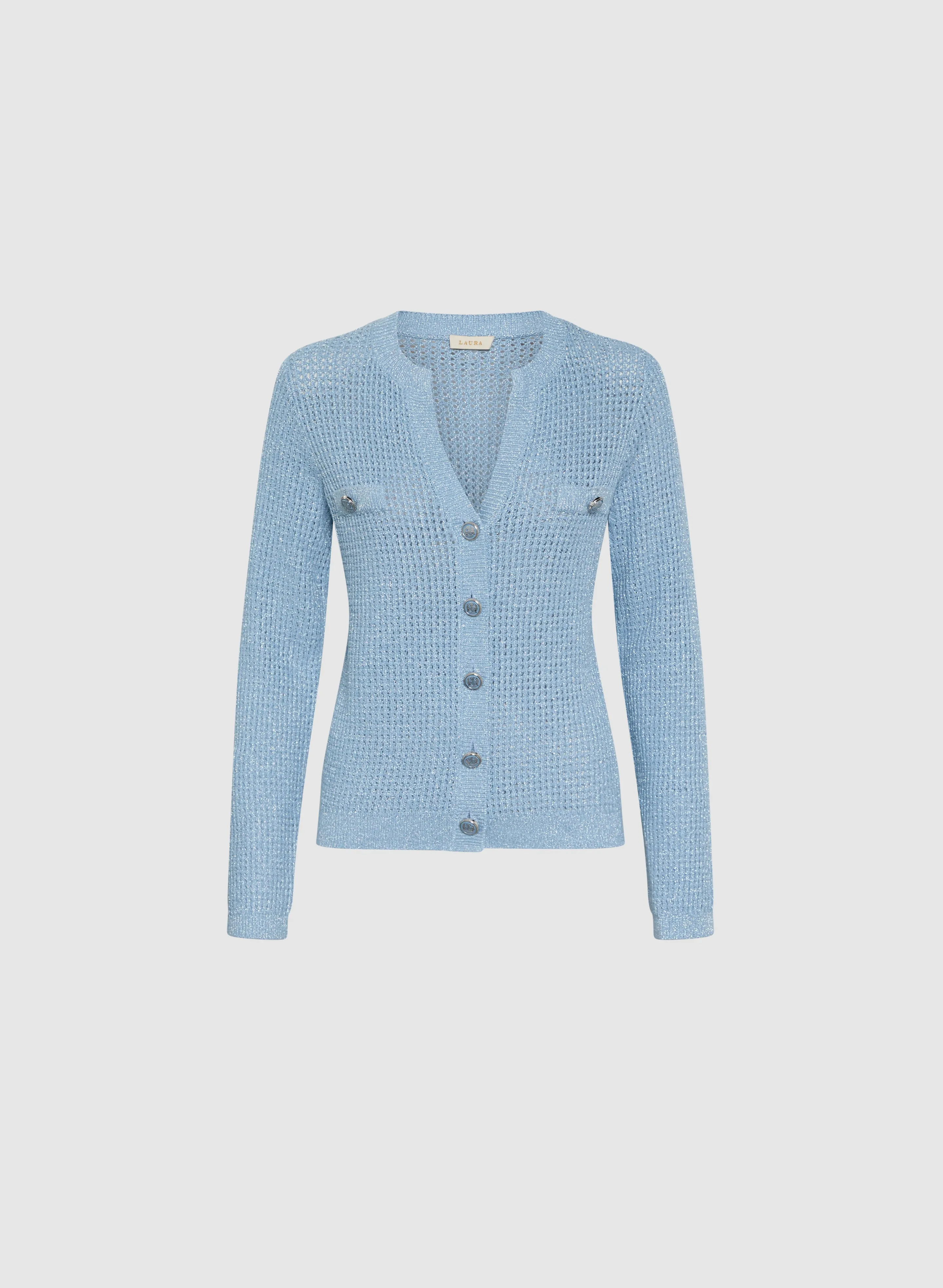 Lurex Knit Cardigan