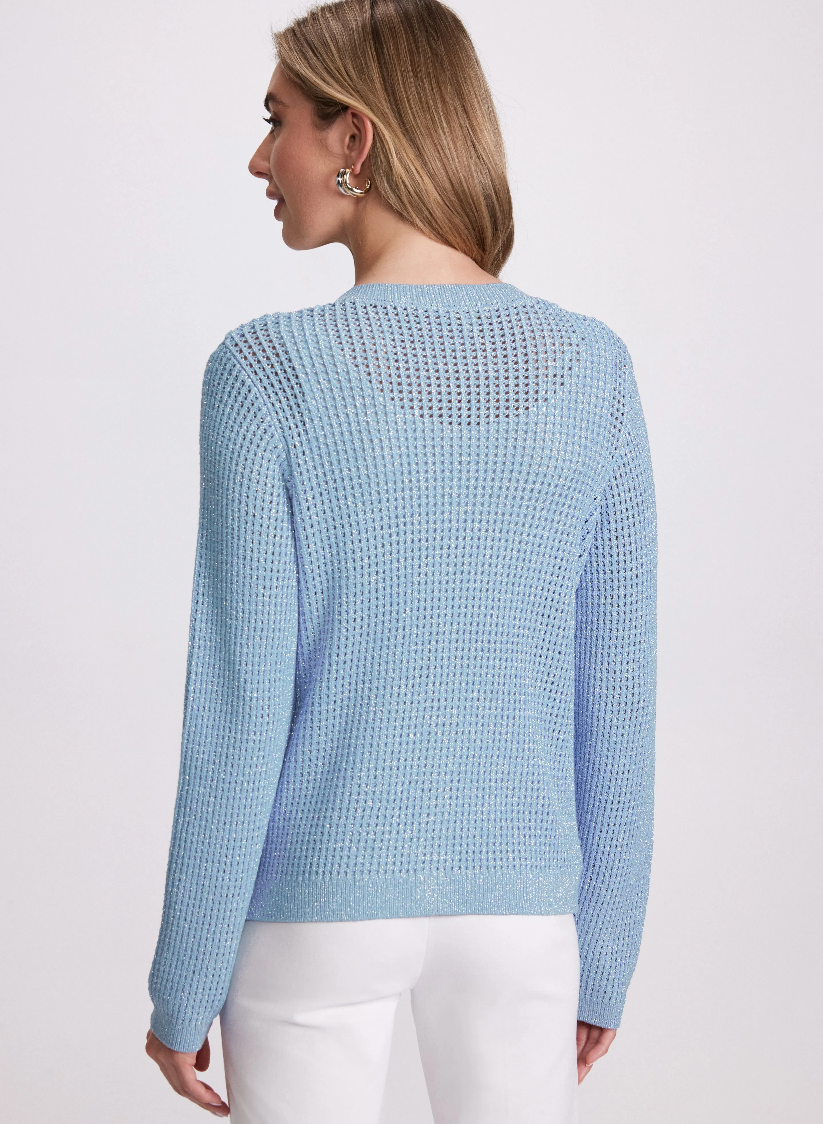 Lurex Knit Cardigan