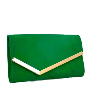 MB 85371 Emerald Green Clutch Handbag