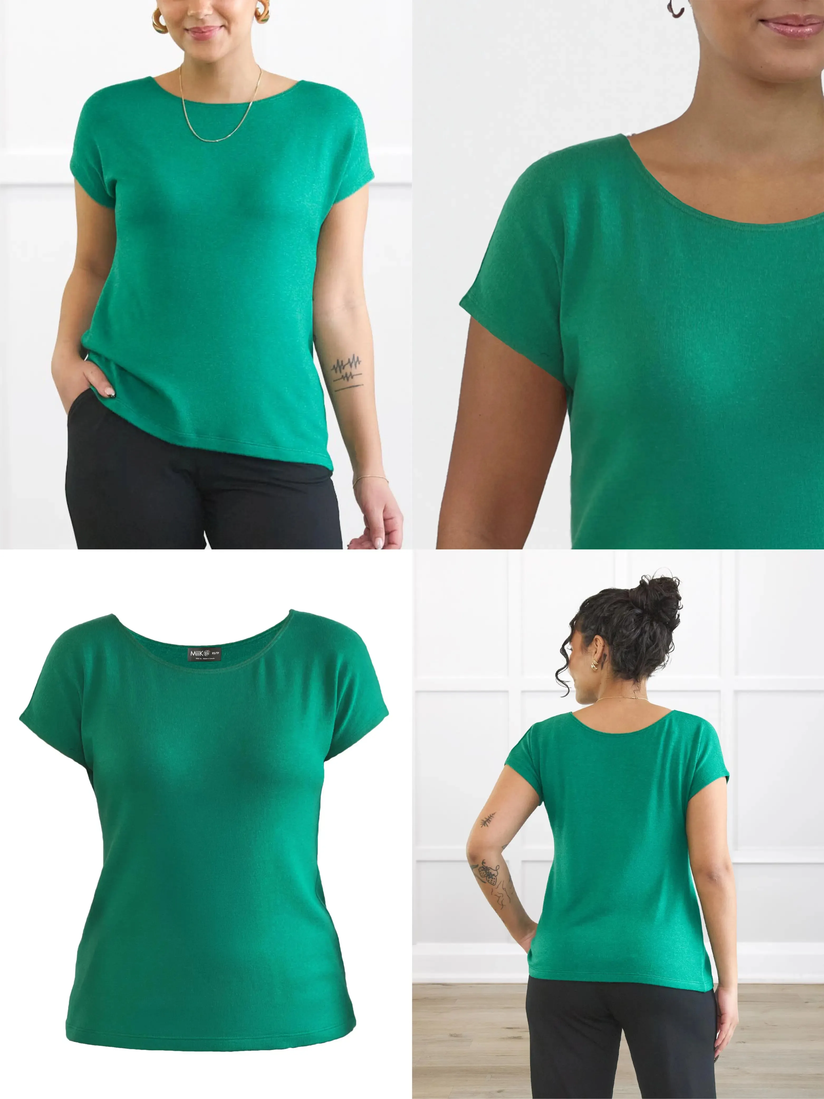 Mimi reversible neckline dolman top