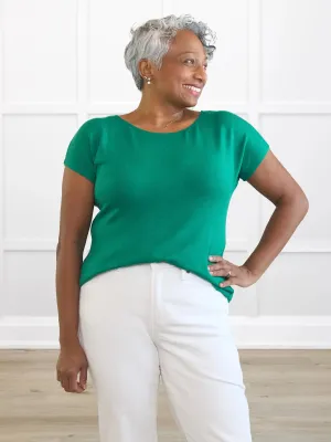 Mimi reversible neckline dolman top