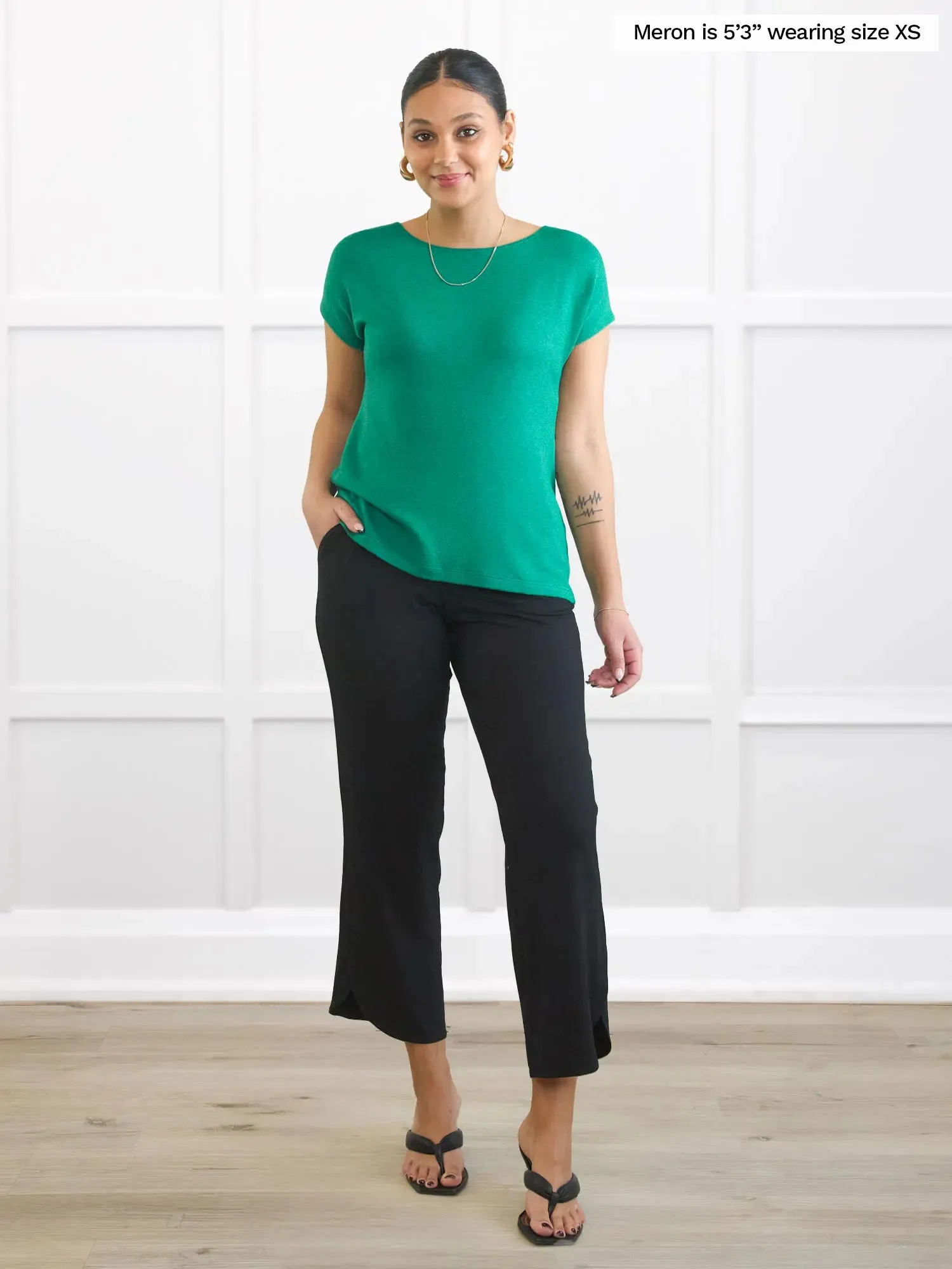 Mimi reversible neckline dolman top