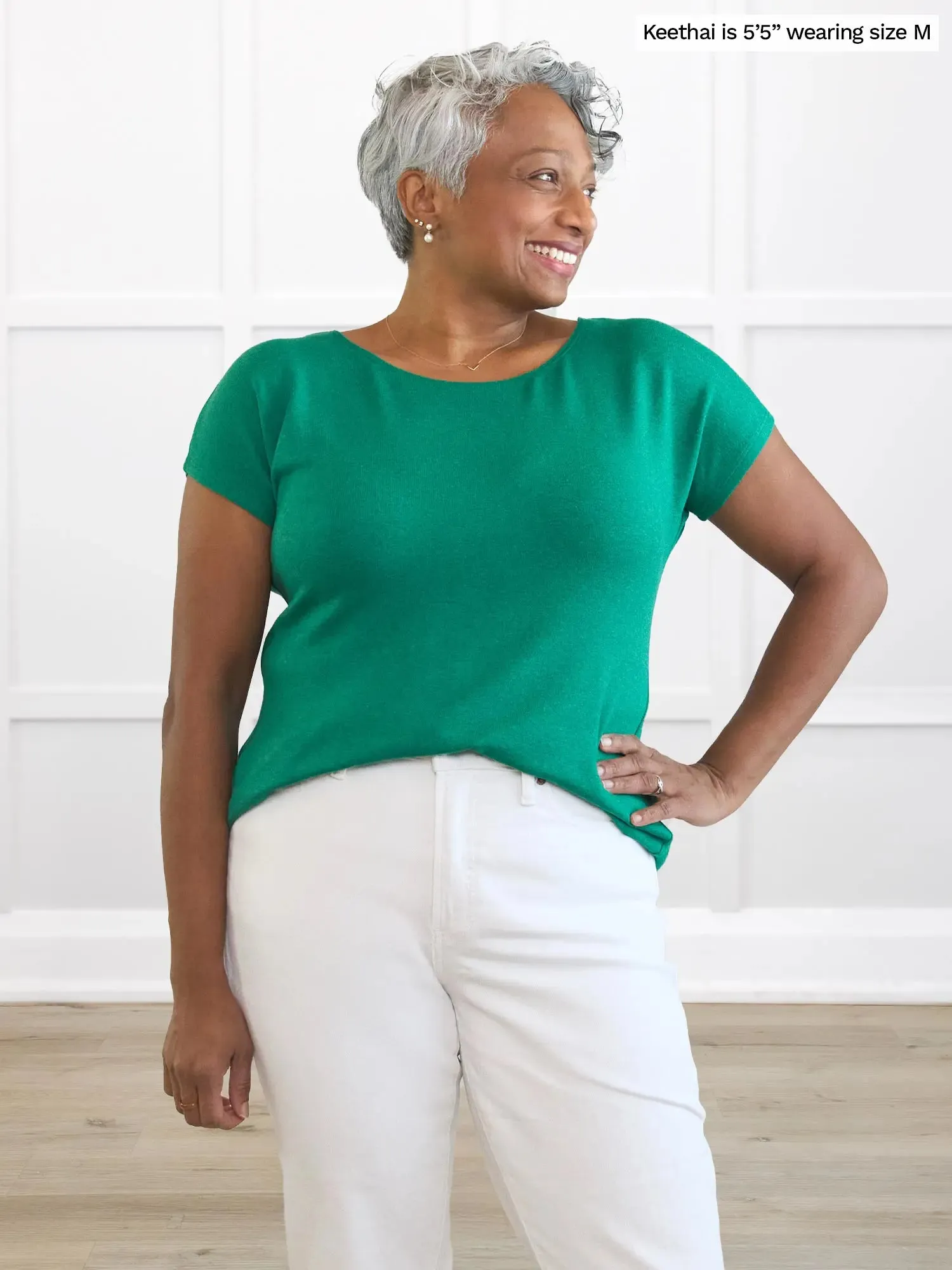Mimi reversible neckline dolman top