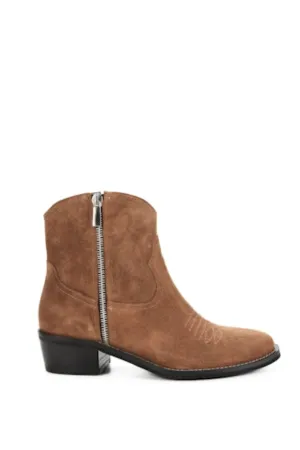 Morgan Boot Suede Cognac