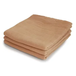Mushie Muslin Cloth 3-Pack (Fall Yellow)