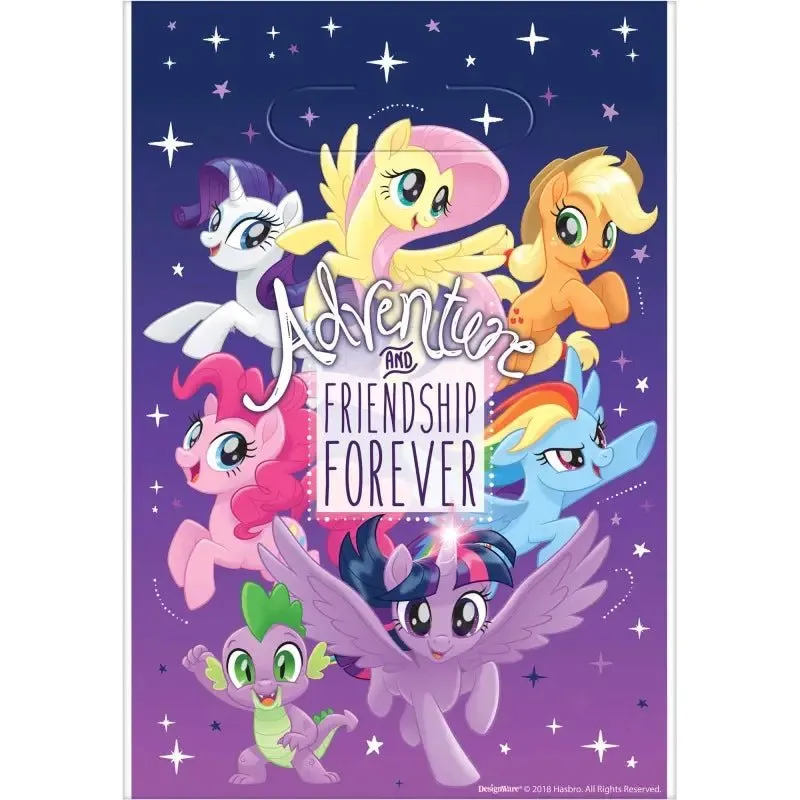 My Little Pony Plastic Party Bags 8pk Friendship Adventures
