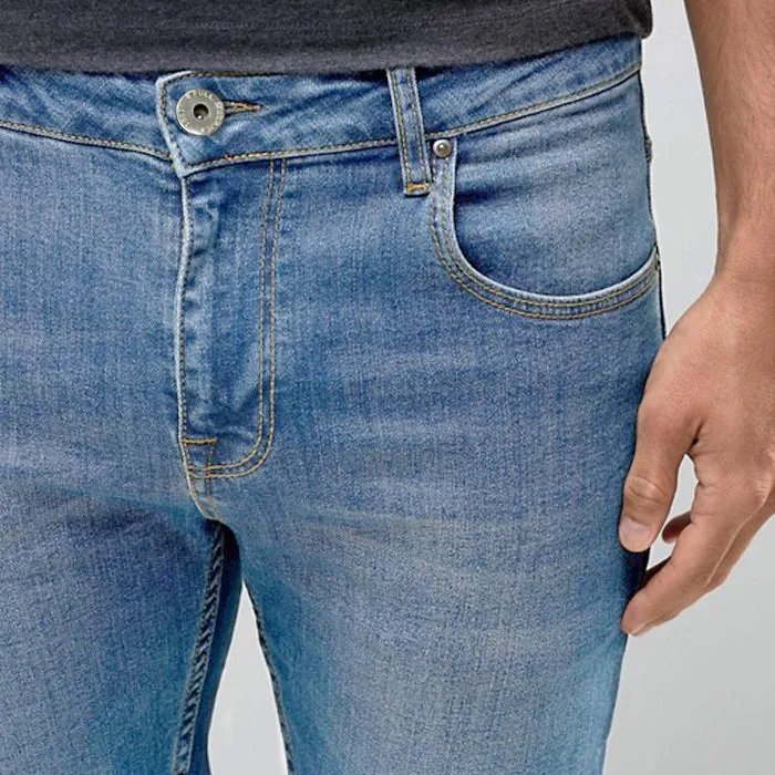 P&B Sleek Light Wash Blue Skinny Denim