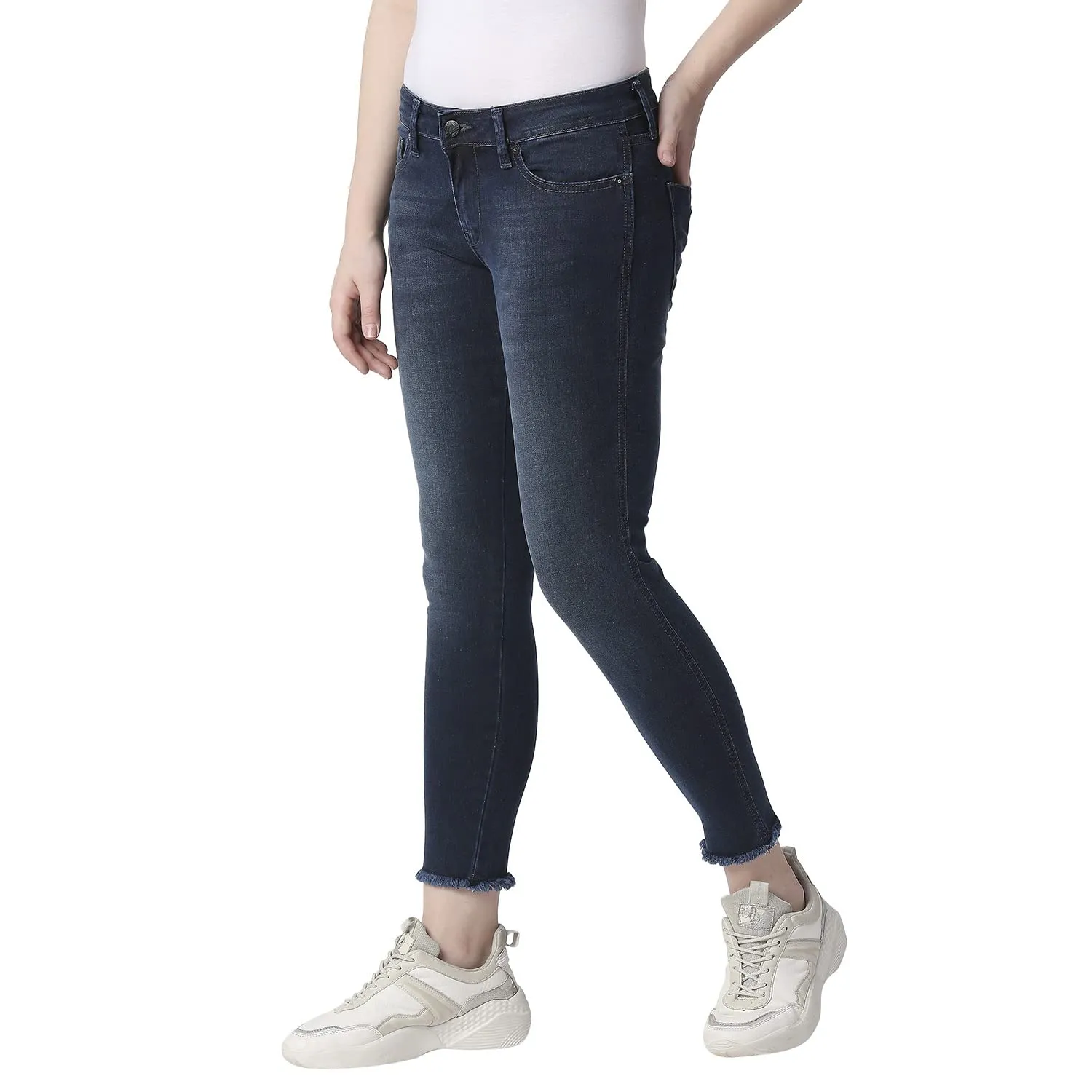 Pepe Jeans Women's Skinny Jeans (PL204436J676_MED Dark Used_28)