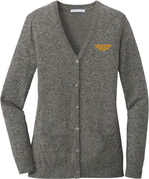 Port Authority Ladies Marled Cardigan Sweater