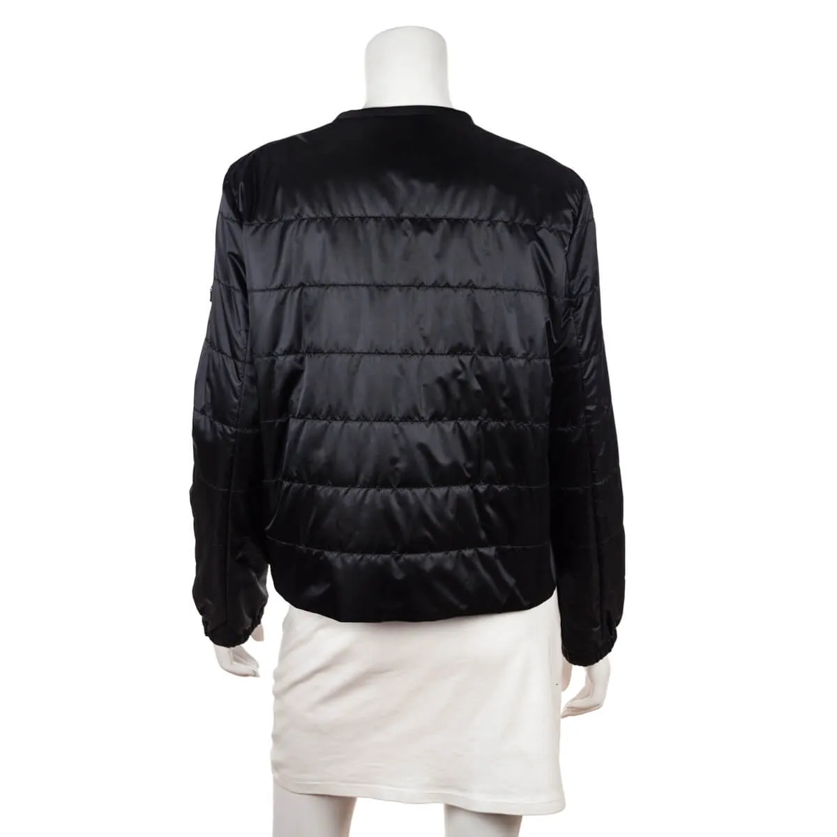Prada Black Quilted Blouson Jacket Size M | IT 44