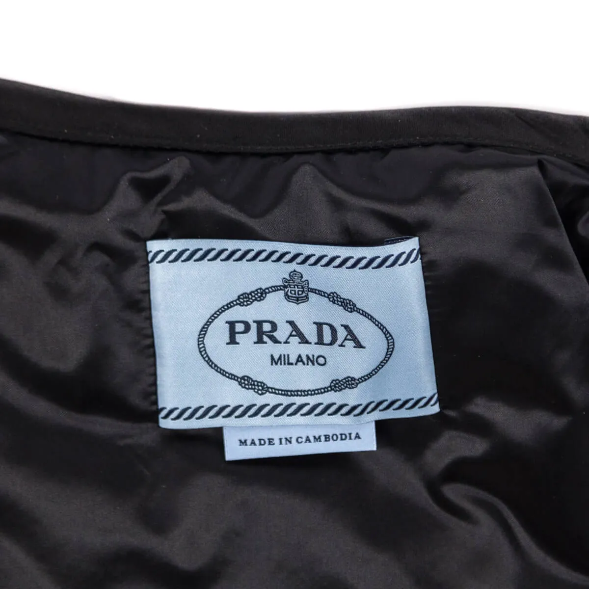 Prada Black Quilted Blouson Jacket Size M | IT 44