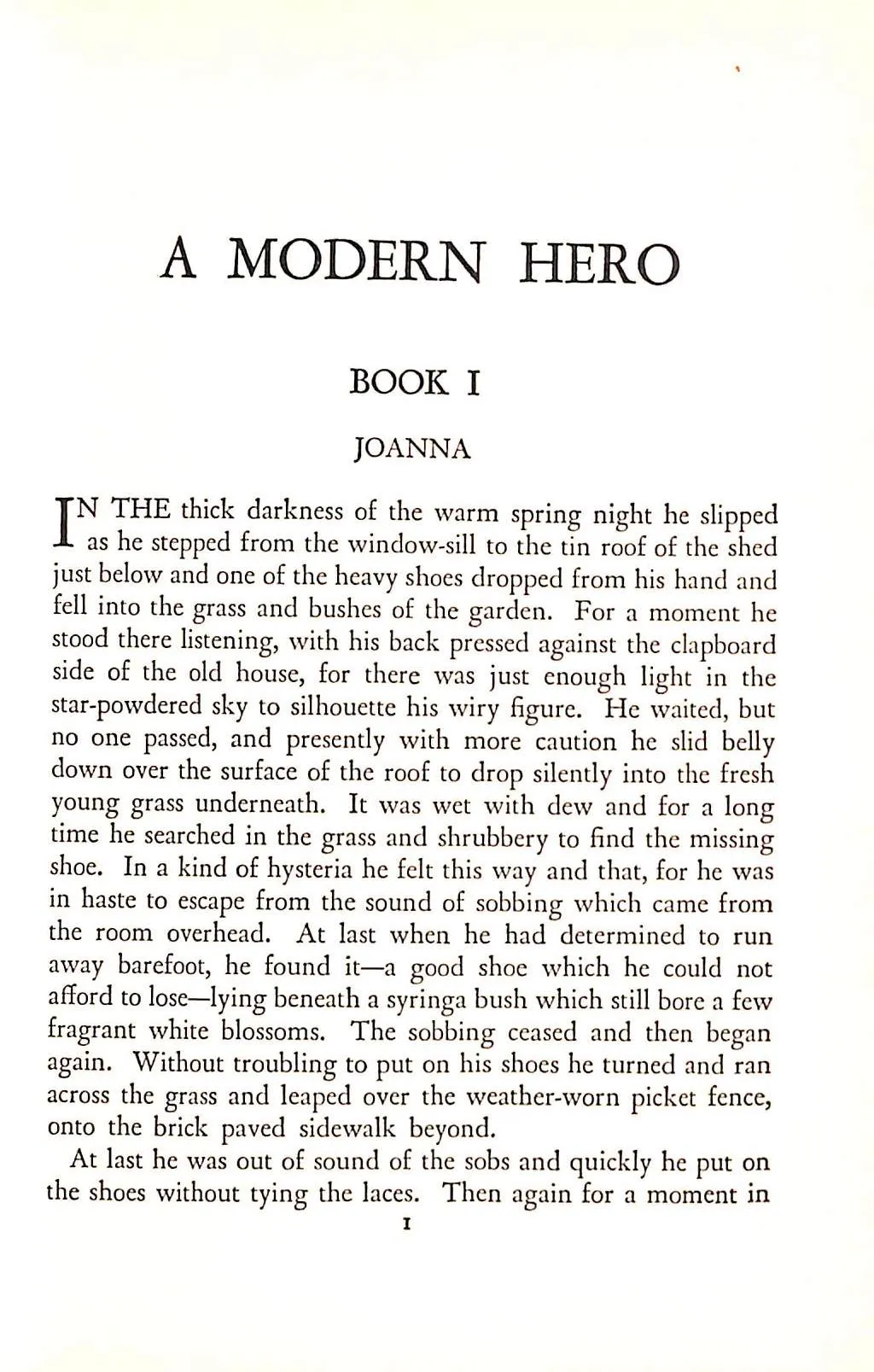"A Modern Hero" 1932 BROMFIELD, Louis