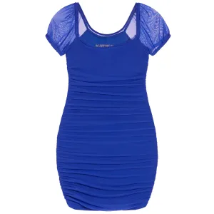 Short Sleeve Rouched Dress