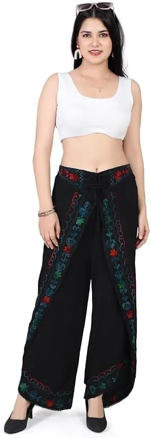Stylish Relaxed Fit Yoga Pants, Boho Harem Pants with Floral Print, Free Size