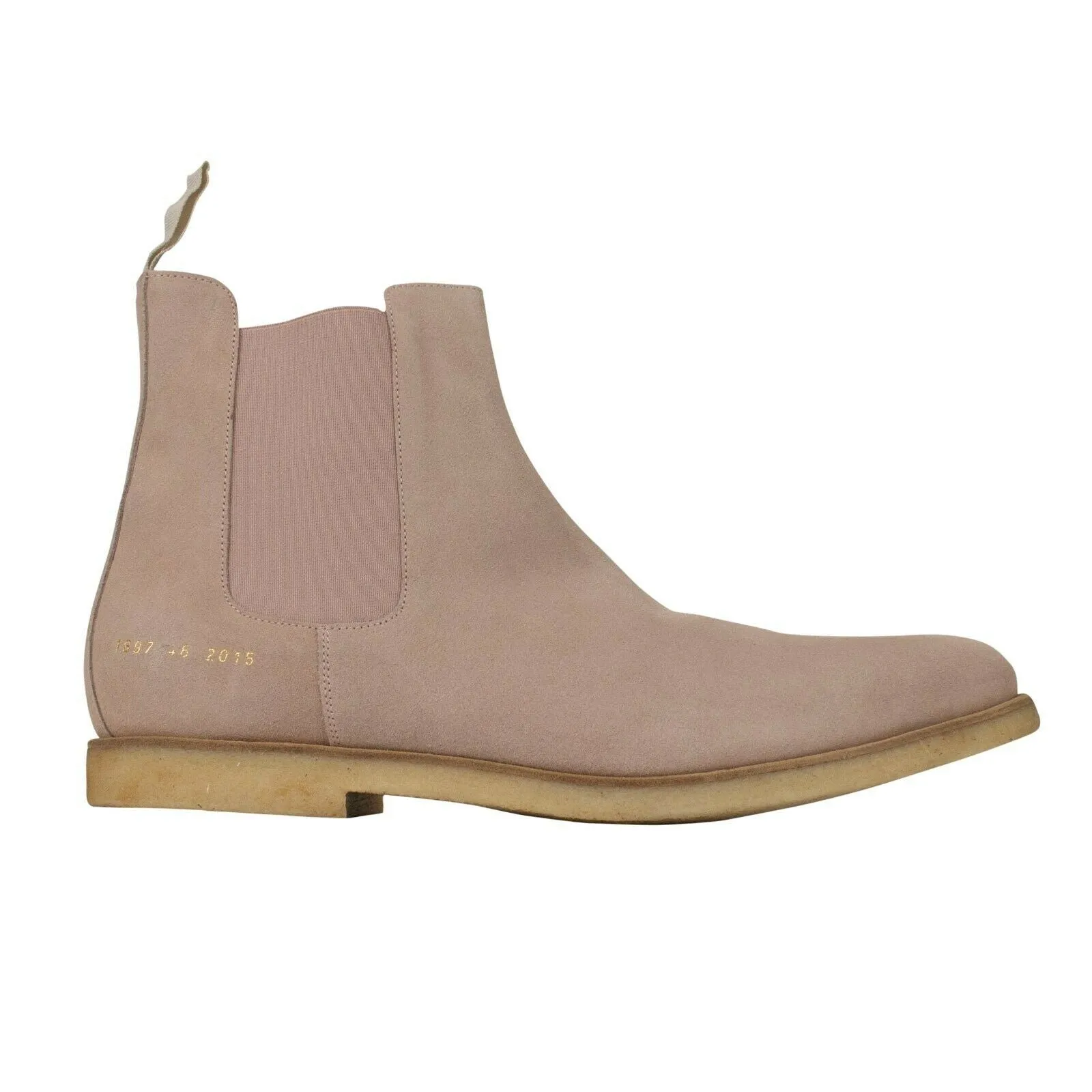 SUEDE 'CHELSEA' BLUSH ANKLE BOOTS