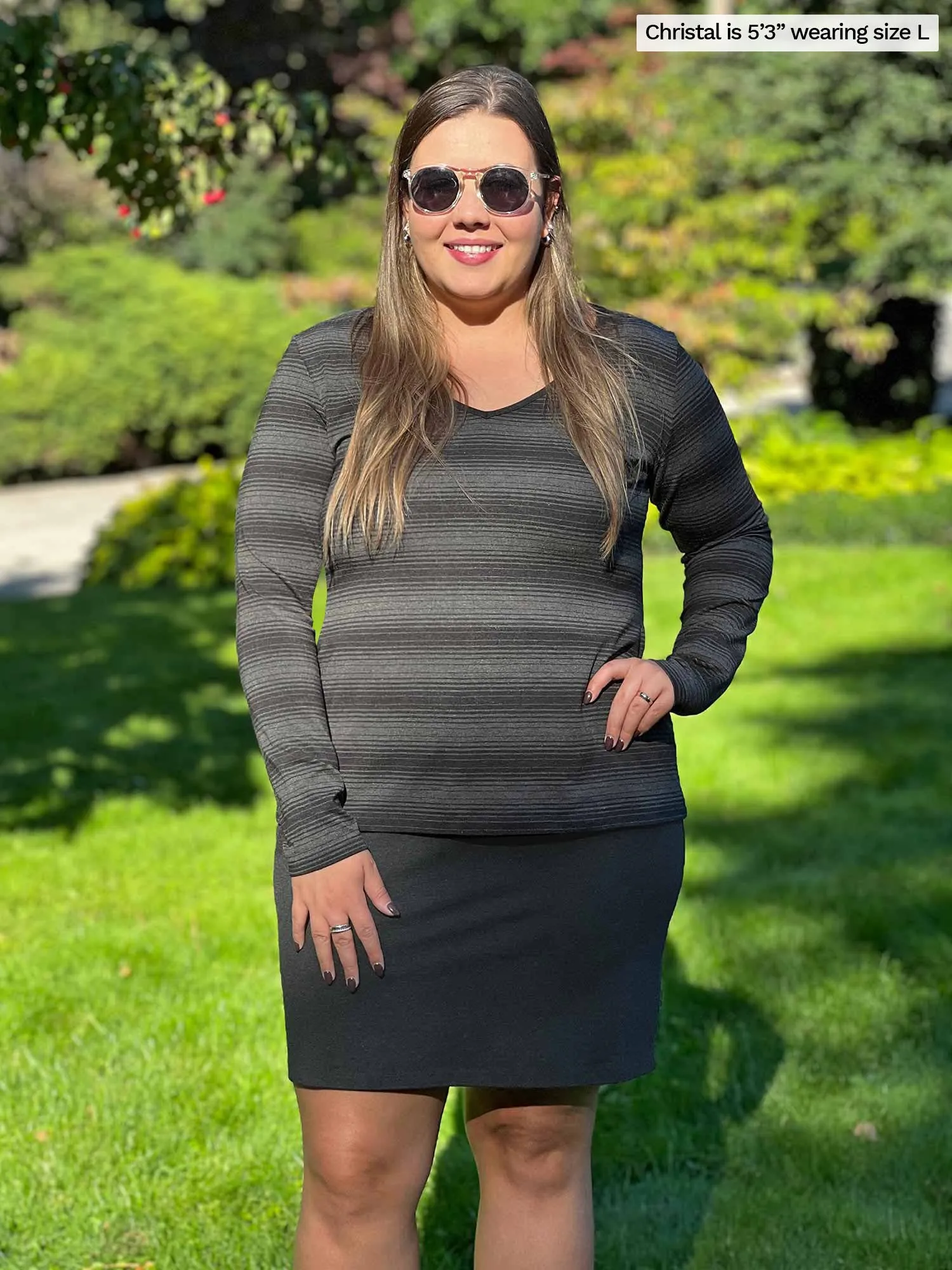 Tray long sleeve striped tee - FINAL SALE