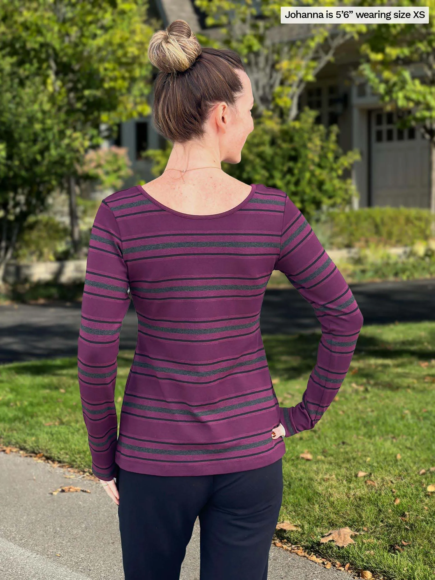 Tray long sleeve striped tee - FINAL SALE