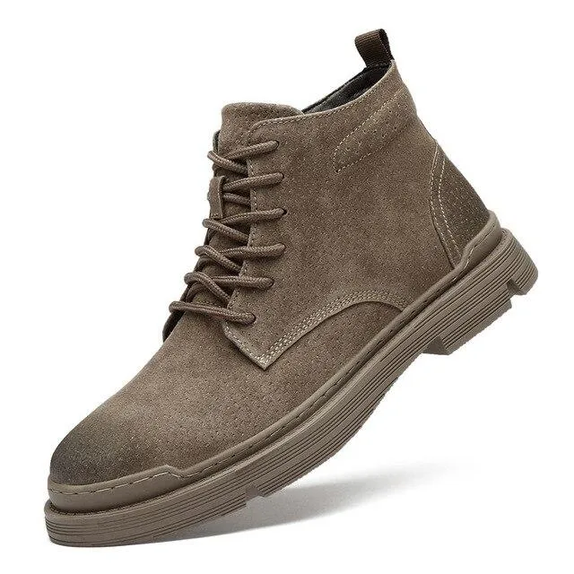 West Louis Suede Leather Autumn Ankle Boots