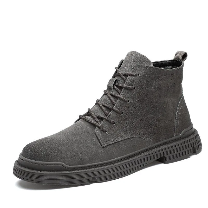 West Louis Suede Leather Autumn Ankle Boots