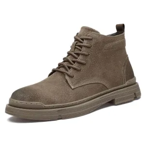 West Louis Suede Leather Autumn Ankle Boots