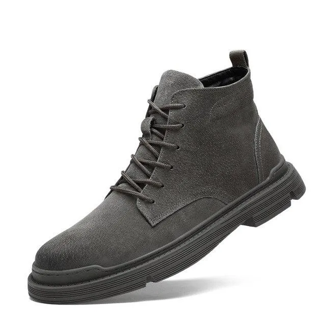 West Louis Suede Leather Autumn Ankle Boots