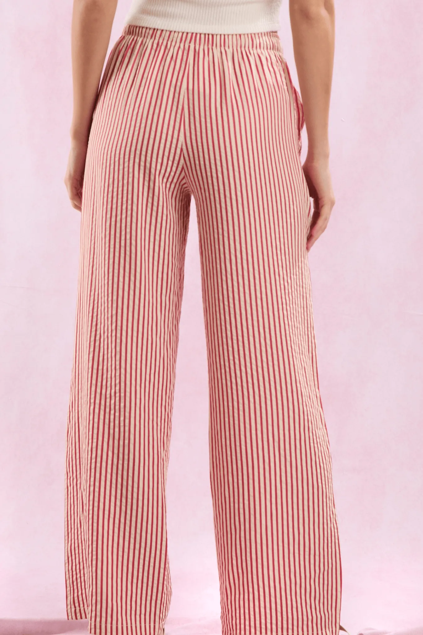 Yarndye stripe easy pants